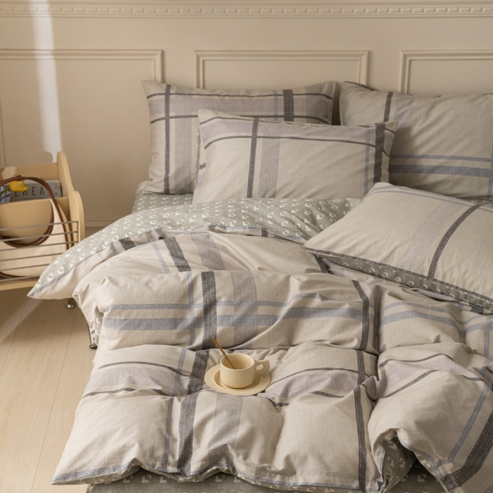 91家纺网 家纺一手货源 找家纺 柠馨 2023新款13376全棉单被套 格森