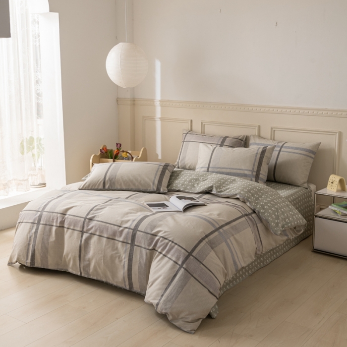 91家纺网 家纺一手货源 找家纺 柠馨 2023新款13376全棉单被套 格森