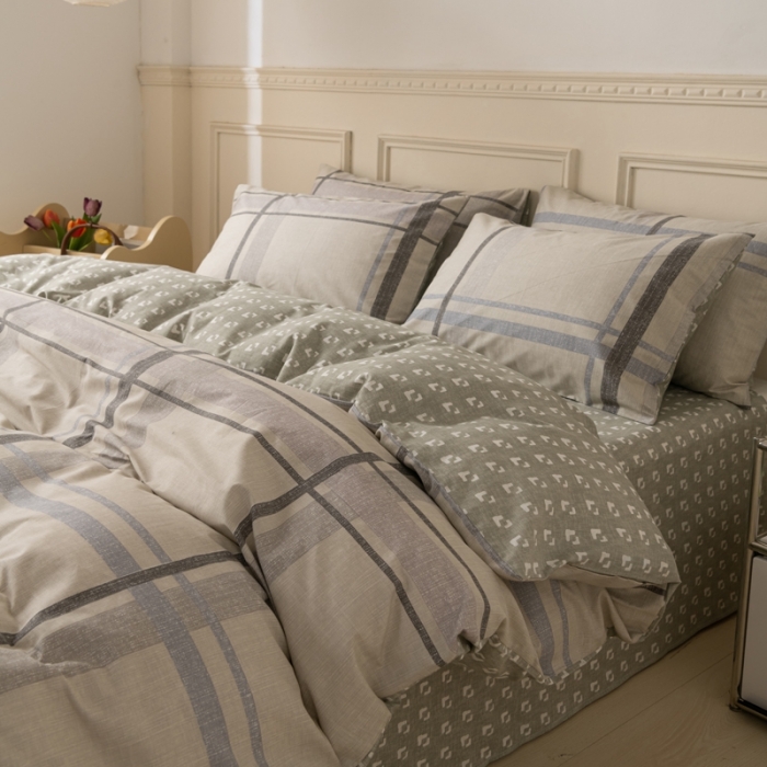 91家纺网 家纺一手货源 找家纺 柠馨 2023新款13376全棉单被套 格森