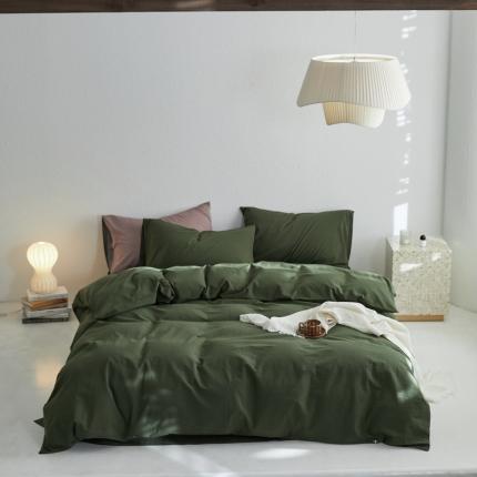 91家纺网 家纺一手货源 找家纺 （总）云上 2023新款全棉水洗棉四件套-诧寂风双拼