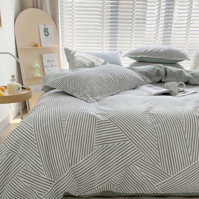 91家纺网 家纺一手货源 找家纺 柠馨 2023新款13376全棉单品枕套 编织生活-绿