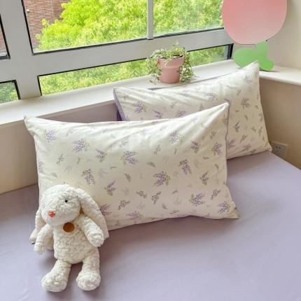 柠馨 2023新款13376全棉单品枕套 浅薇