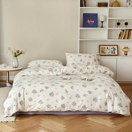 91家纺网 家纺一手货源 找家纺 （总）爱丽丝 2023新款全活性印花全棉a类母婴级针织棉四件套