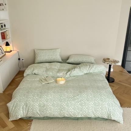 91家纺网 家纺一手货源 找家纺 （总）爱丽丝 2023新款全活性印花全棉a类母婴级针织棉四件套