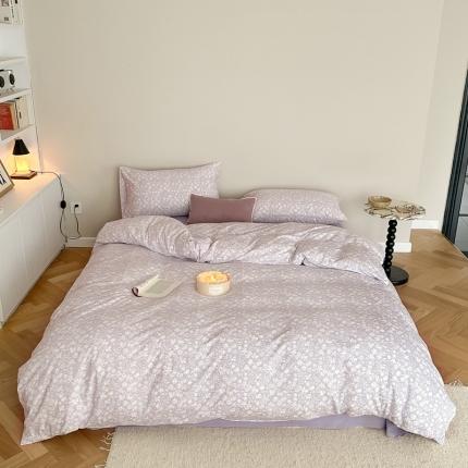 91家纺网 家纺一手货源 找家纺 （总）爱丽丝 2023新款全活性印花全棉a类母婴级针织棉四件套