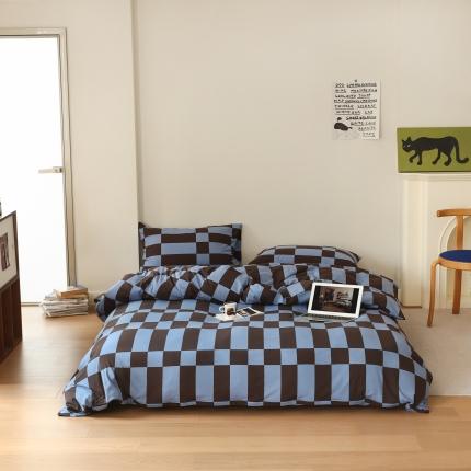 91家纺网 家纺一手货源 找家纺 （总）爱丽丝 2023新款全活性印花全棉a类母婴级针织棉四件套