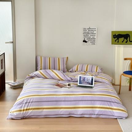 91家纺网 家纺一手货源 找家纺 （总）爱丽丝 2023新款全活性印花全棉a类母婴级针织棉四件套