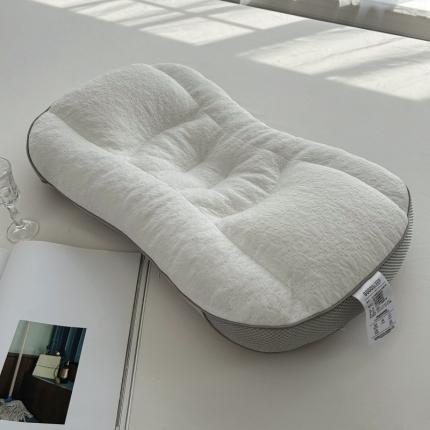 91家纺网 家纺一手货源 找家纺 星芯合家纺 2024新款凉感双面软管安睡枕白色