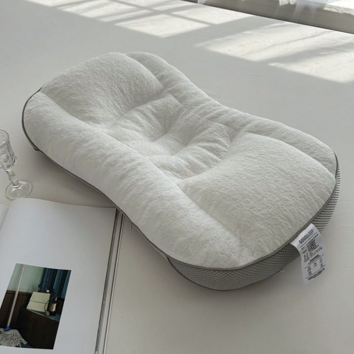 91家纺网 家纺一手货源 找家纺 星芯合家纺 2024新款凉感双面软管安睡枕白色