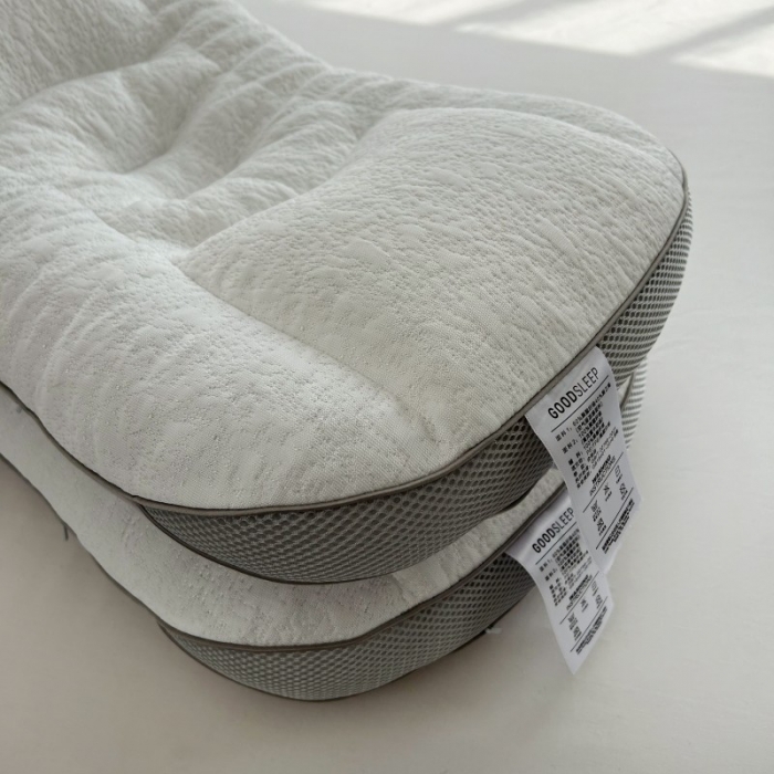 91家纺网 家纺一手货源 找家纺 星芯合家纺 2024新款凉感双面软管安睡枕白色