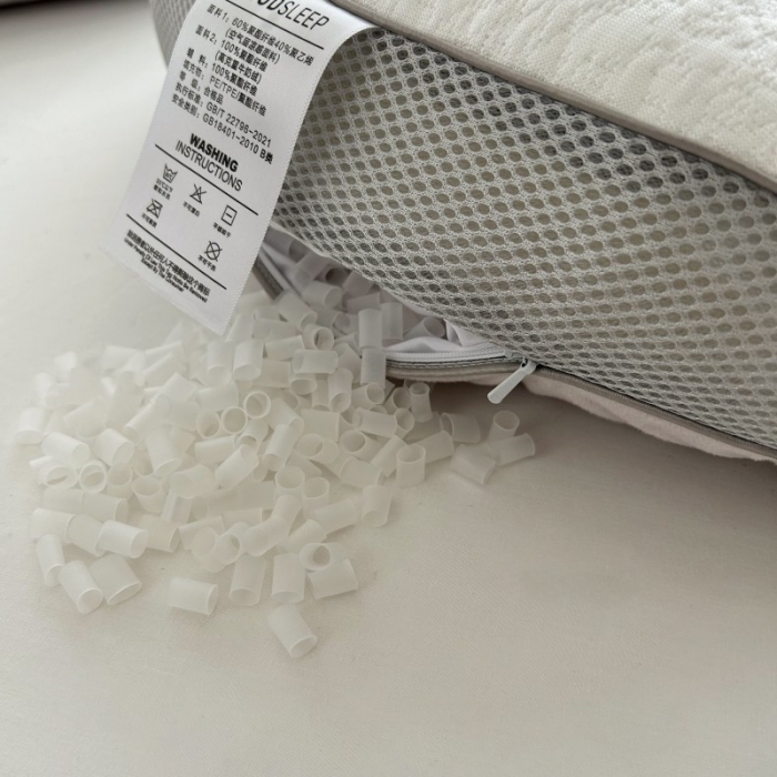 91家纺网 家纺一手货源 找家纺 星芯合家纺 2024新款凉感双面软管安睡枕白色