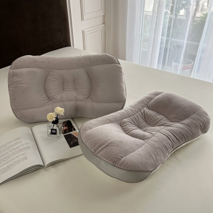 91家纺网 家纺一手货源 找家纺 星芯合家纺 2024新款凉感双面软管安睡枕咖色