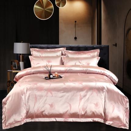 91家纺网 家纺一手货源 找家纺 (总) OL家纺 2023新款丝加棉大提花床盖夹棉四件套