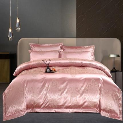 91家纺网 家纺一手货源 找家纺 (总) OL家纺 2023新款丝加棉大提花床盖夹棉四件套