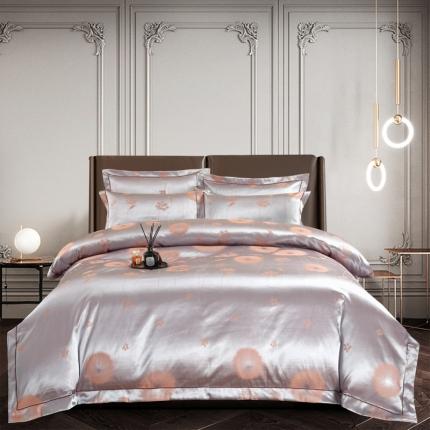 91家纺网 家纺一手货源 找家纺 (总) OL家纺 2023新款丝加棉大提花床盖夹棉四件套