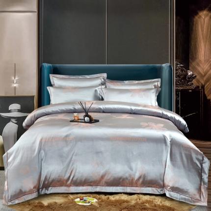 91家纺网 家纺一手货源 找家纺 (总) OL家纺 2023新款丝加棉大提花床盖夹棉四件套