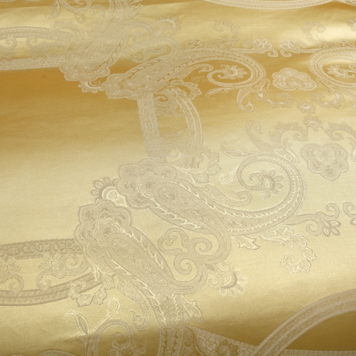 91家纺网 家纺一手货源 找家纺 OL家纺 2023新款丝加棉大提花床盖夹棉四件套 蒂凡尼-金色