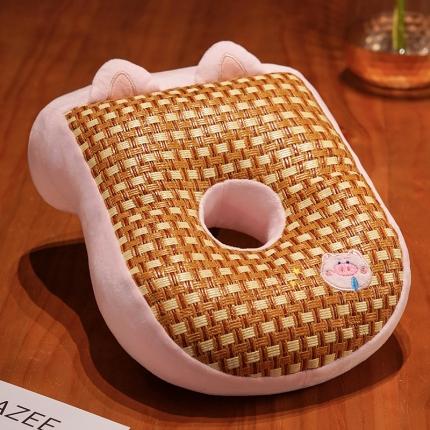 91家纺网 家纺一手货源 找家纺 仟亿莱 2023新款大鼻子系列冰藤午睡枕 单孔大鼻子猪