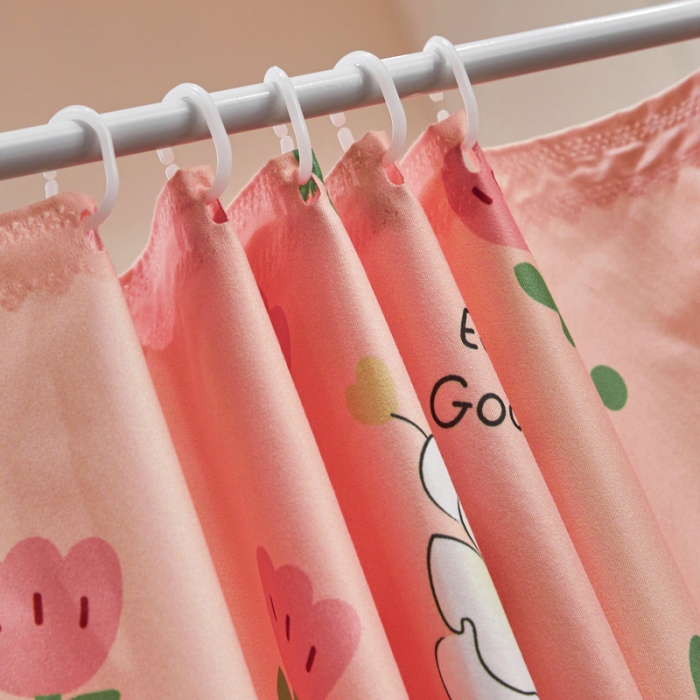 91家纺网 家纺一手货源 找家纺 千逸虹 2024新款印花遮光坐床回底蚊帐 粉玉兔