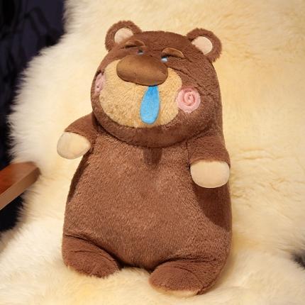 91家纺网 家纺一手货源 找家纺 仟亿莱 2023新款大鼻子鼻涕系列公仔 棕熊公仔