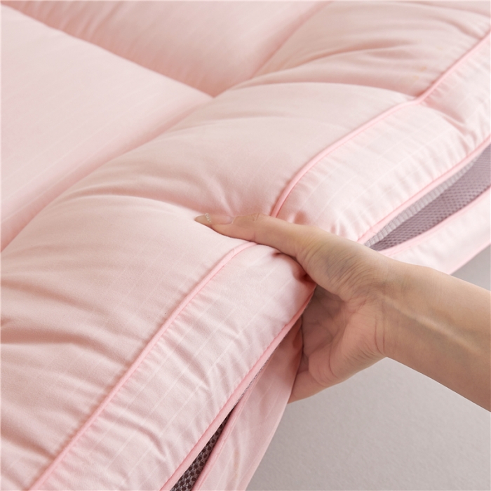 91家纺网 家纺一手货源 找家纺 美梦里 2023新款A类酒店风抗菌软垫床垫 香奈粉