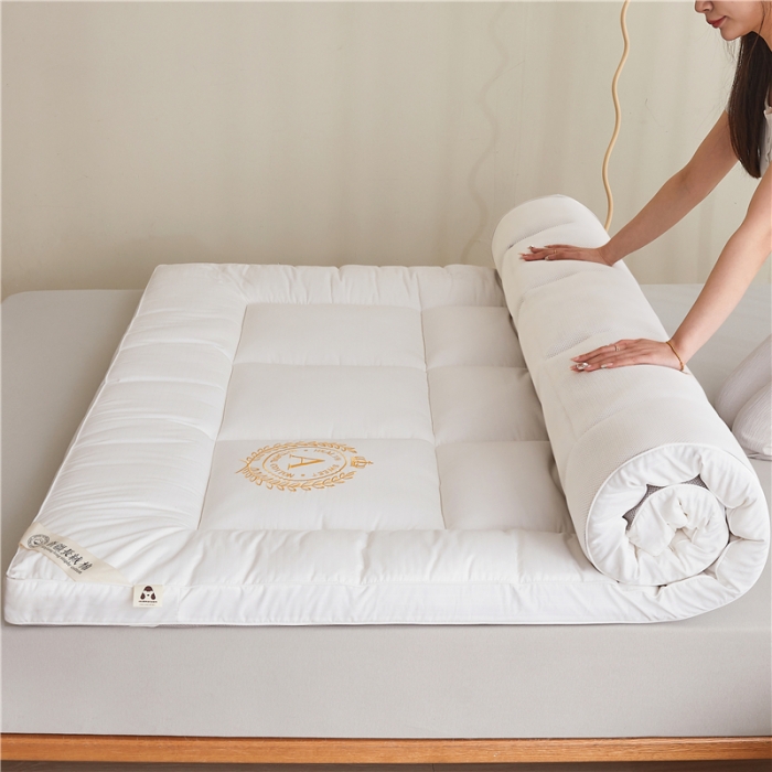 91家纺网 家纺一手货源 找家纺 美梦里 2023新款A类酒店风抗菌软垫床垫 珍珠白