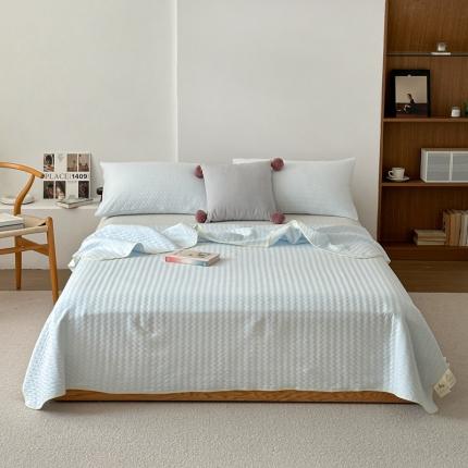 91家纺网 家纺一手货源 找家纺 （总）云上 2023新款针织棉纯色贝壳边夏凉毯