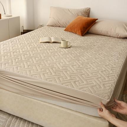 91家纺网 家纺一手货源 找家纺 （总）万盛家纺 2023新款全棉40支水洗棉防水夹棉床笠