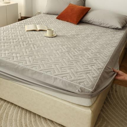 91家纺网 家纺一手货源 找家纺 （总）万盛家纺 2023新款全棉40支水洗棉防水夹棉床笠