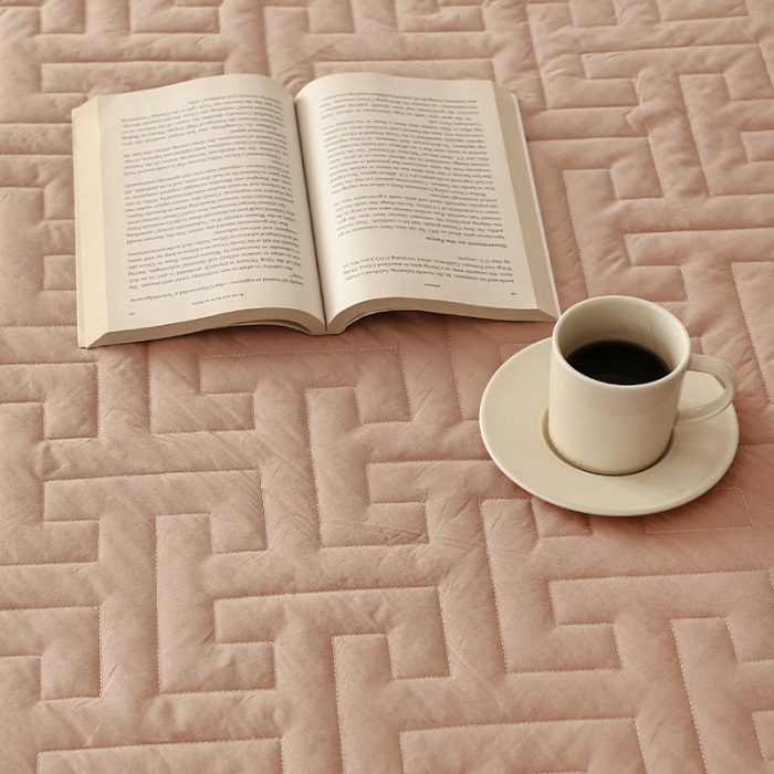 91家纺网 家纺一手货源 找家纺 万盛家纺 2023新款全棉40支水洗棉防水夹棉床笠 软桃