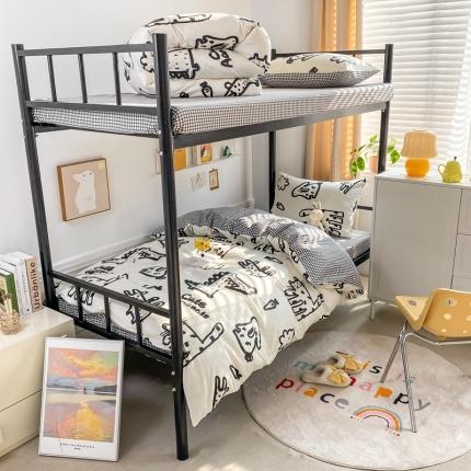 91家纺网 家纺一手货源 找家纺 （总）吉象 2025新款全棉印花学生宿舍三件套