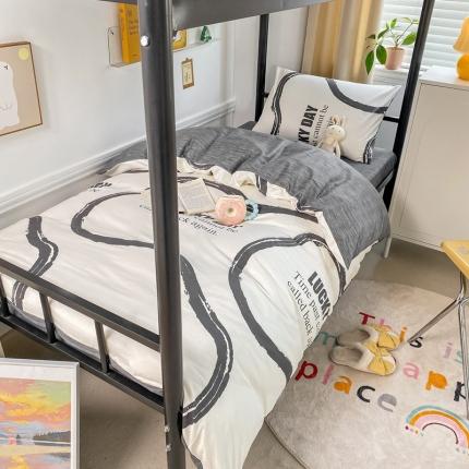 吉象 2025新款全棉印花学生宿舍三件套 凯文