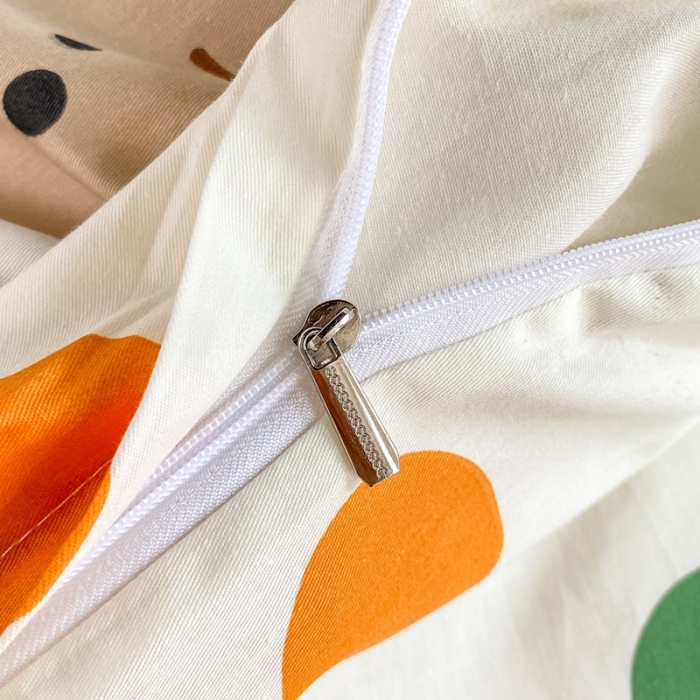 91家纺网 家纺一手货源 找家纺 吉象 2025新款全棉印花学生宿舍三件套 炫彩狗