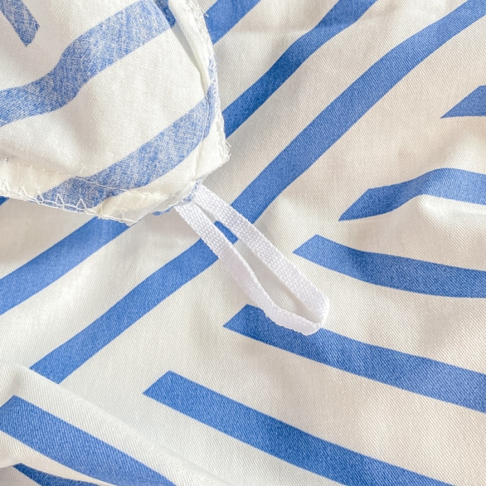 91家纺网 家纺一手货源 找家纺 吉象 2025新款全棉印花学生宿舍三件套 语初蓝