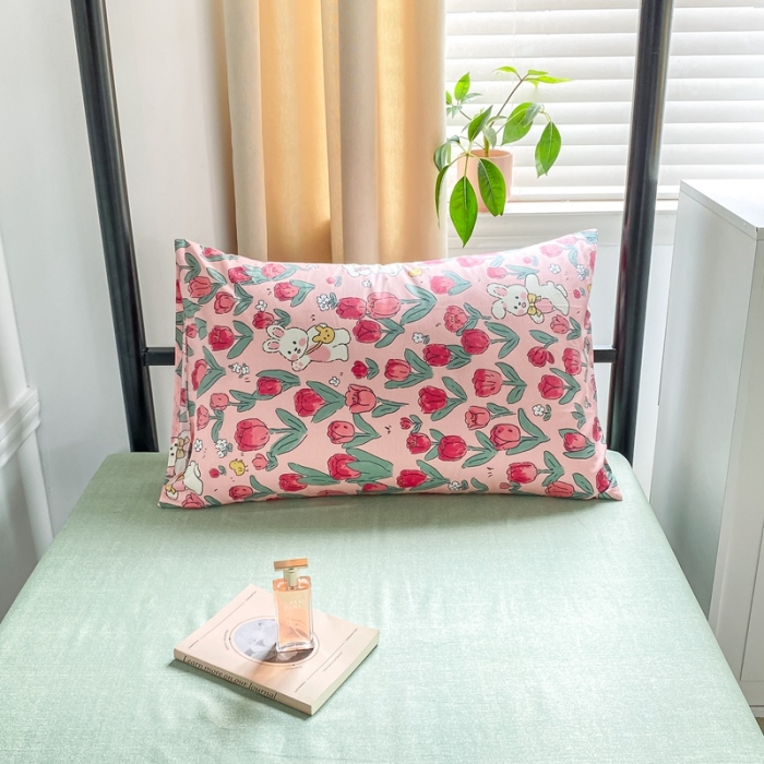 91家纺网 家纺一手货源 找家纺 吉象 2025新款全棉印花学生宿舍三件套 遇见爱