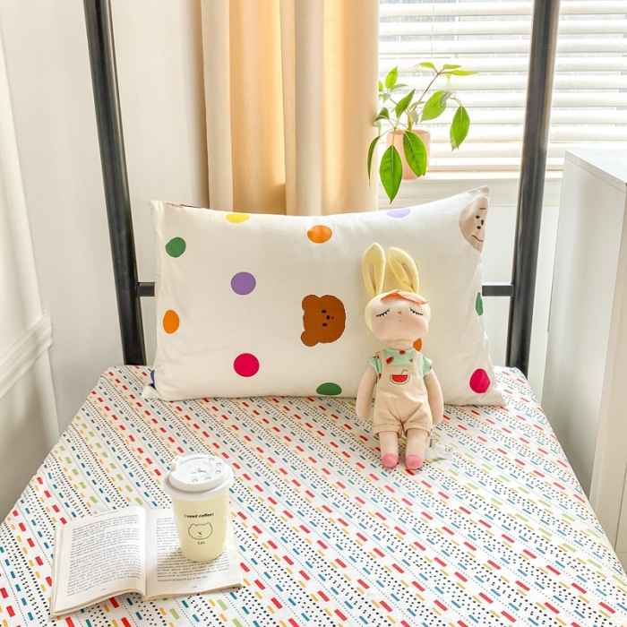 91家纺网 家纺一手货源 找家纺 （总）吉象 2025新款全棉印花学生宿舍三件套