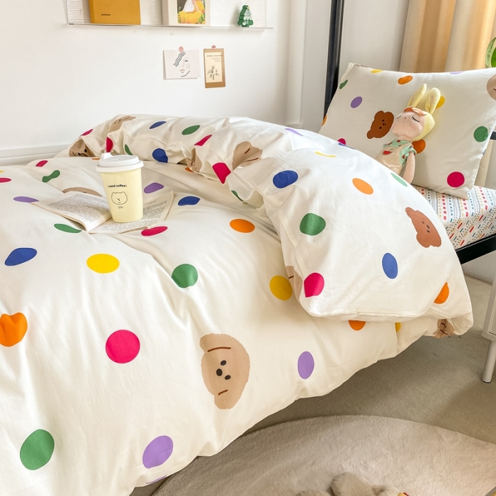 91家纺网 家纺一手货源 找家纺 （总）吉象 2025新款全棉印花学生宿舍三件套