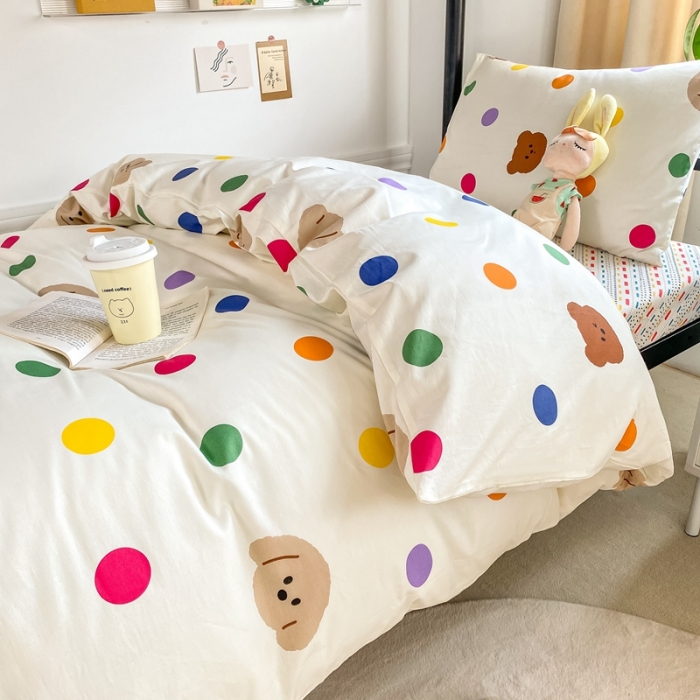 91家纺网 家纺一手货源 找家纺 （总）吉象 2025新款全棉印花学生宿舍三件套