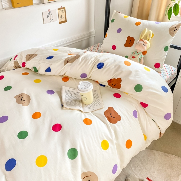 91家纺网 家纺一手货源 找家纺 （总）吉象 2025新款全棉印花学生宿舍三件套