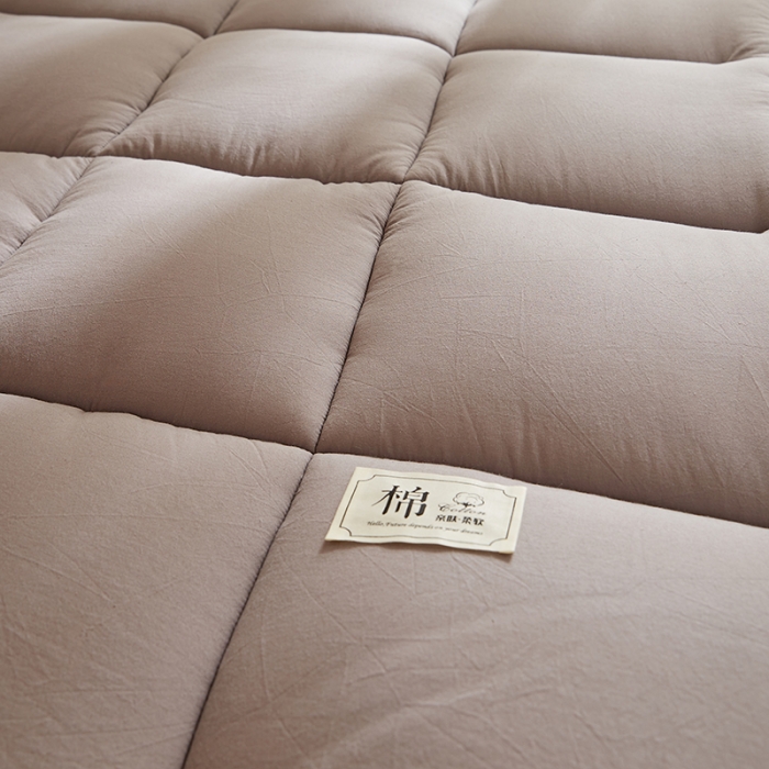 91家纺网 家纺一手货源 找家纺 暖阳 2025新款A类新疆棉花学生宿舍床垫 纯享灰