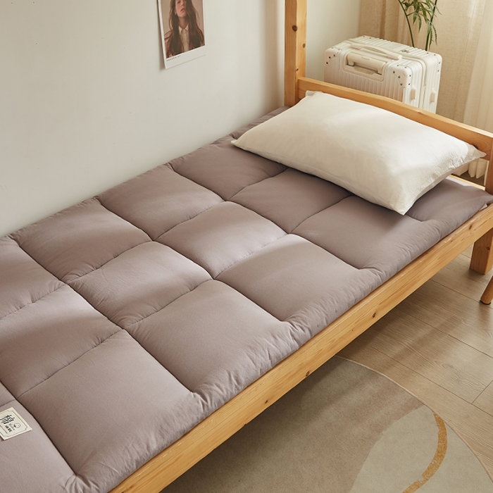 91家纺网 家纺一手货源 找家纺 暖阳 2025新款A类新疆棉花学生宿舍床垫 纯享灰