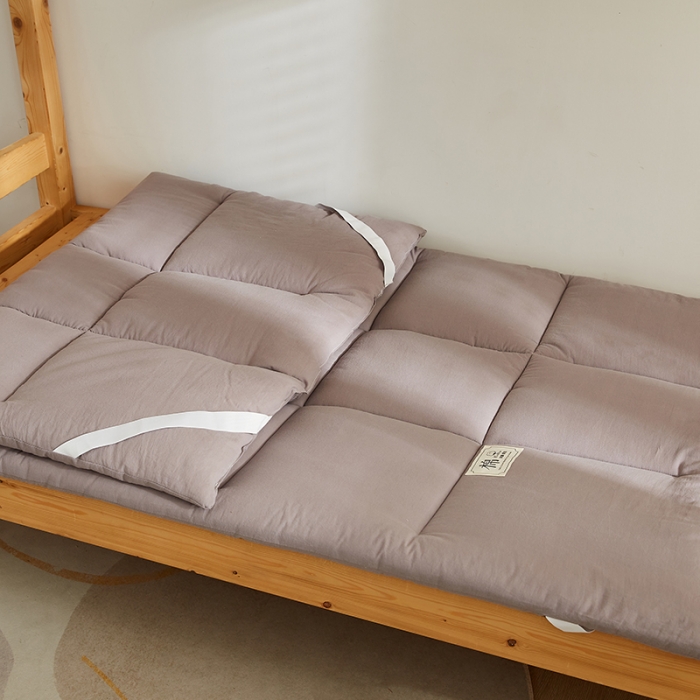 91家纺网 家纺一手货源 找家纺 暖阳 2025新款A类新疆棉花学生宿舍床垫 纯享灰