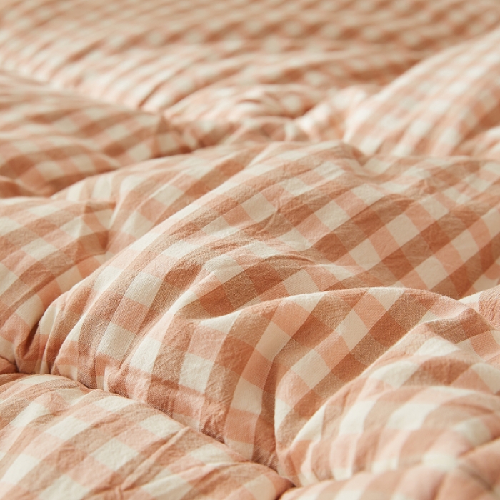 91家纺网 家纺一手货源 找家纺 暖阳 2025新款A类新疆棉花学生宿舍床垫 粉玉小格