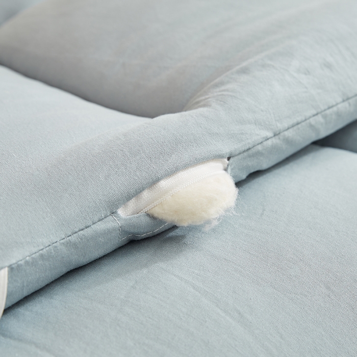 91家纺网 家纺一手货源 找家纺 暖阳 2025新款A类新疆棉花学生宿舍床垫 静谧蓝