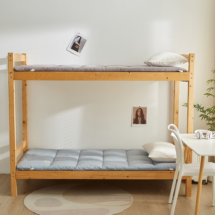 91家纺网 家纺一手货源 找家纺 暖阳 2025新款A类新疆棉花学生宿舍床垫 静谧蓝