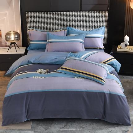 91家纺网 家纺一手货源 找家纺 （总）磨毛世家 2023新款ab版四件套铂金加厚保暖