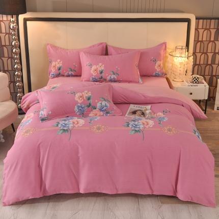 91家纺网 家纺一手货源 找家纺 （总）磨毛世家 2023新款ab版四件套铂金加厚保暖