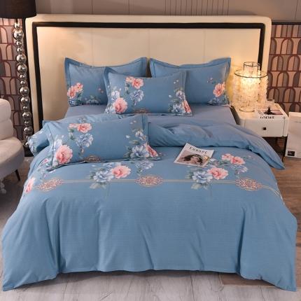 91家纺网 家纺一手货源 找家纺 （总）磨毛世家 2023新款ab版四件套铂金加厚保暖