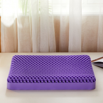 91家纺网 家纺一手货源 找家纺 TPE蜂窝果胶枕可水洗硅胶枕芯果冻枕【2.6公斤蜂窝款】