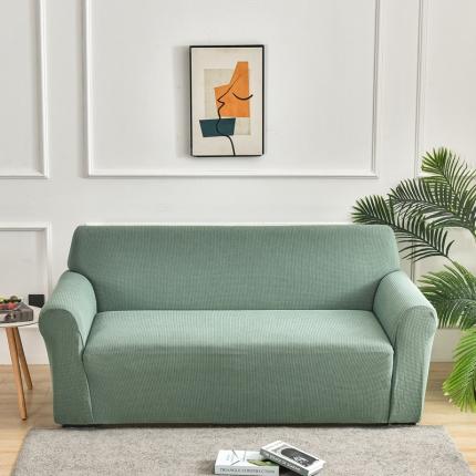 91家纺网 家纺一手货源 找家纺 飞翔 2023新款防泼水玉米绒沙发套 豆绿色